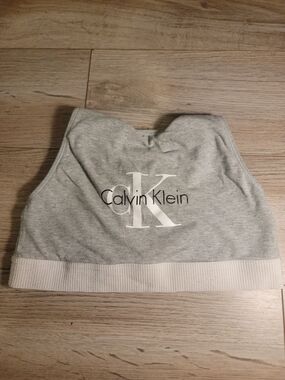 Calvin Klein Grey Strapped Tank Top